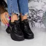 Pantofi Sport Dama cu Platforma 2SZ2 Negru » Reina.Ro