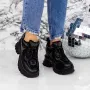 Pantofi Sport Dama cu Platforma 2SZ2 Negru » Reina.Ro