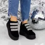 Pantofi Sport Dama cu Platforma 2SZ7 Negru » Reina.Ro