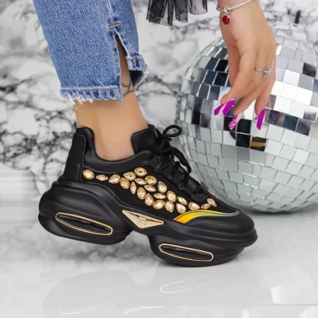 Pantofi Sport Dama K09 Negru » Reina.Ro