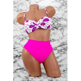 Costum de Baie Dama 3 Piese F65 Roz » Reina.Ro