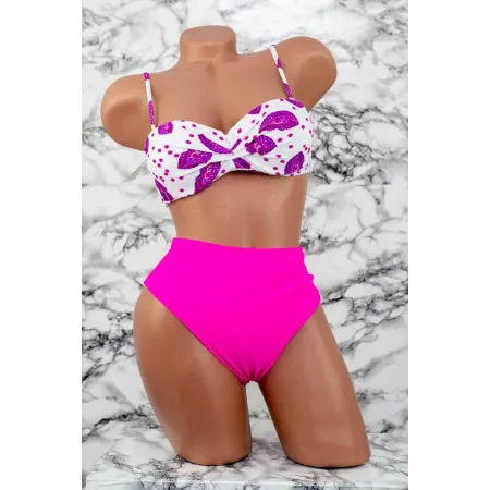 Costum de Baie Dama 3 Piese F65 Roz » Reina.Ro