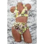 Costum de Baie Dama 2 Piese F56-2 Galben » Reina.Ro