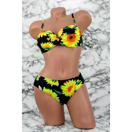 Costum de Baie Dama 2 Piese L19-1 Negru » Reina.Ro