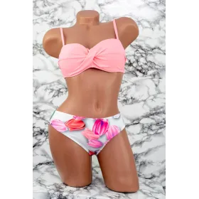 Costum de Baie Dama 2 Piese L18-1 Coral » Reina.Ro