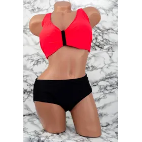 Costum de Baie Dama 2 Piese M091-1 Coral » Reina.Ro