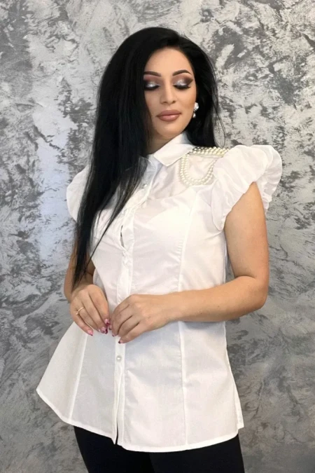 Camasa Dama VMC2575 Alb » Reina.Ro