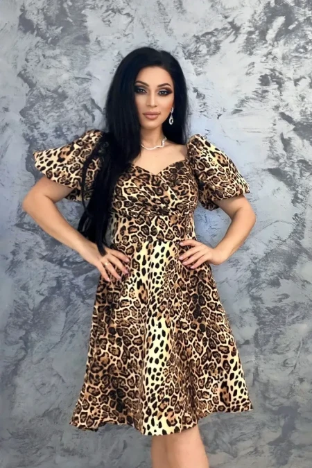 Rochie Dama 76458 Leopard » Reina.Ro