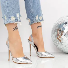 Pantofi cu Toc subtire 2KV79 Argintiu Mei Pantofi cu Toc subtire 2KV79 Argintiu » Reina.Ro