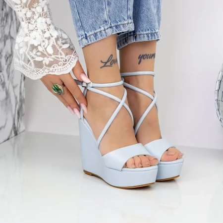 Sandale Dama cu Platforma 2HXS21 Albastru » Reina.Ro