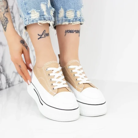 Pantofi Sport Dama M806 Bej » Reina.Ro