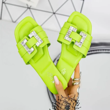 Papuci Dama 562-1 Verde » Reina.Ro