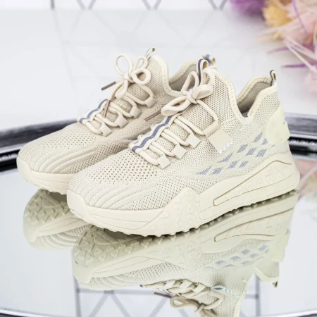 Pantofi Sport Dama  E19 Bej » Reina.Ro