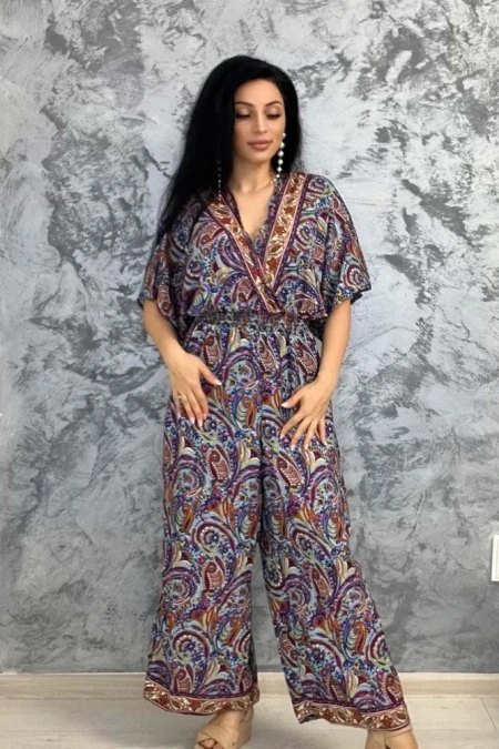 Salopeta Dama SW5283-8 Albastru-Visiniu » Reina.Ro