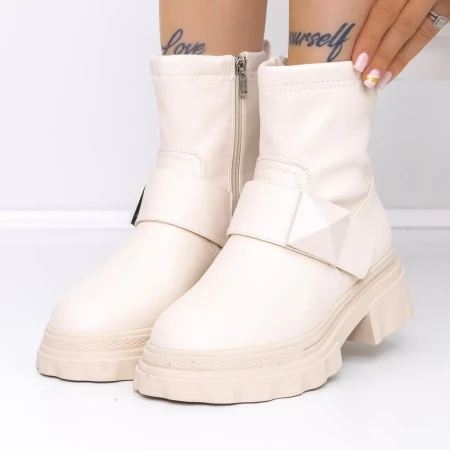 Ghete Dama 3MX18 Bej » Reina.Ro