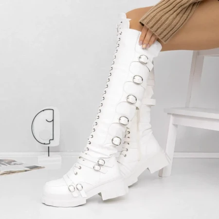 Cizme Dama 3ZP6 Alb » Reina.Ro