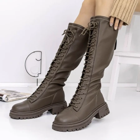 Cizme Dama 80391 Kaki » Reina.Ro