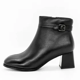 Botine Dama cu Toc gros 616770 Negru » Reina.Ro