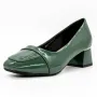 Pantofi cu Toc gros TP377-1 Verde » Reina.Ro