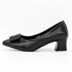 Pantofi cu Toc gros 611706 Negru » Reina.Ro