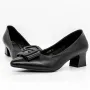 Pantofi cu Toc gros 611706 Negru » Reina.Ro