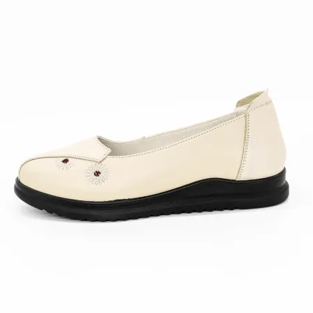 Pantofi Casual Dama 6650 Crem » Reina.Ro