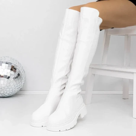 Cizme Dama 3WL125 Alb » Reina.Ro