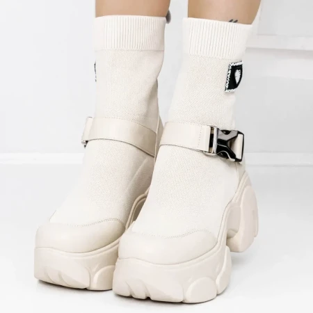 Ghete Dama 3SJN18 Bej » Reina.Ro