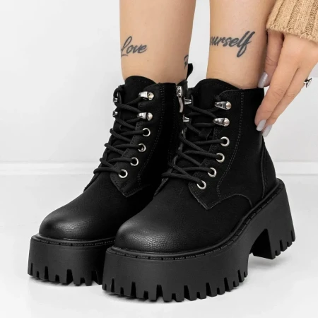 Ghete Dama 3WL116 Negru » Reina.Ro