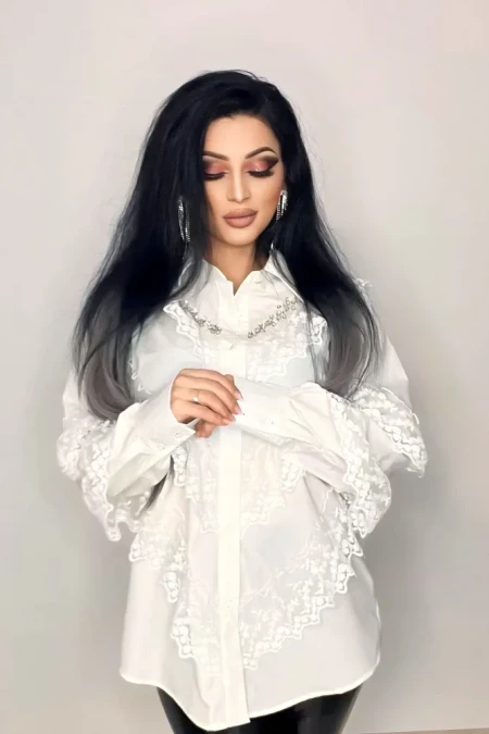 Camasa Dama C9649 Alb » Reina.Ro