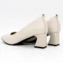 Pantofi cu Toc gros 267678 Crem » Reina.Ro