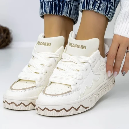 Pantofi Sport Dama 3WL105 Bej » Reina.Ro