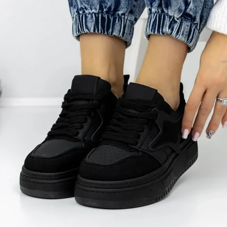 Pantofi Sport Dama 3WL160 Negru » Reina.Ro
