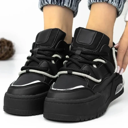 Pantofi Sport Dama 3WL159 Negru » Reina.Ro