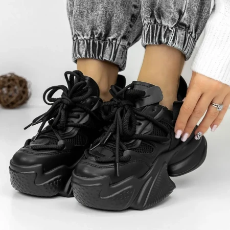 Pantofi Sport Dama 3WL155 Negru » Reina.Ro