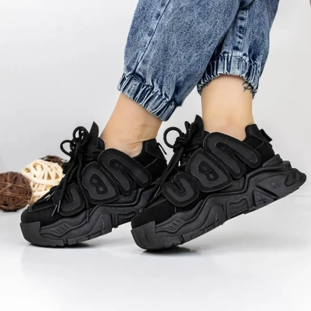 Pantofi Sport Dama 3WL191 Negru » Reina.Ro