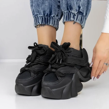 Pantofi Sport Dama 3WL82 Negru » Reina.Ro