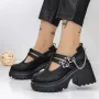 Pantofi Casual Dama 3WL95 Negru » Reina.Ro