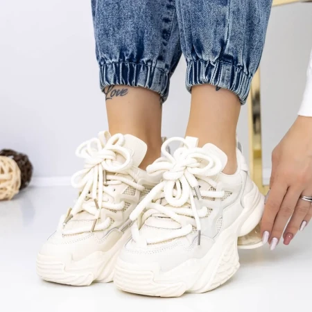 Pantofi Sport Dama 3WL137 Bej » Reina.Ro