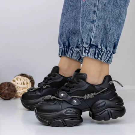 Pantofi Sport Dama 3WL138 Negru » Reina.Ro