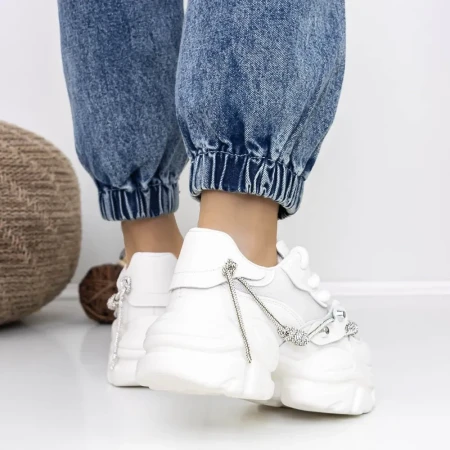 Pantofi Sport Dama 3WL138 Alb » Reina.Ro