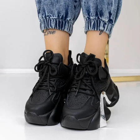 Pantofi Sport Dama 3WL117 Negru » Reina.Ro