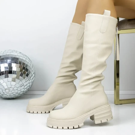 Cizme Dama 3WL182 Bej » Reina.Ro