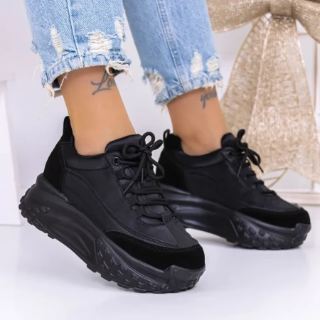 Pantofi Sport Dama 3YJA2 Negru » Reina.Ro