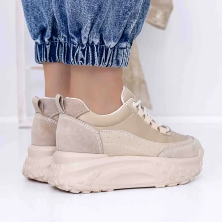 Pantofi Sport Dama 3YJA2 Bej » Reina.Ro