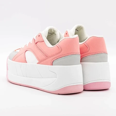 Pantofi Sport Dama cu Platforma 3XJ113 Roz » Reina.Ro