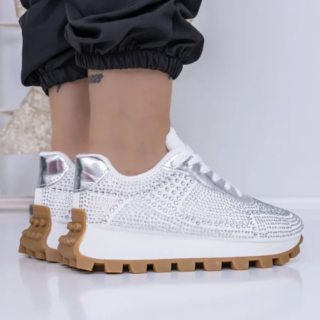 Pantofi Sport Dama 3B30 Argintiu » Reina.Ro