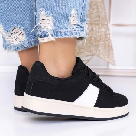 Pantofi Sport Dama 3XJ119 Negru » Reina.Ro