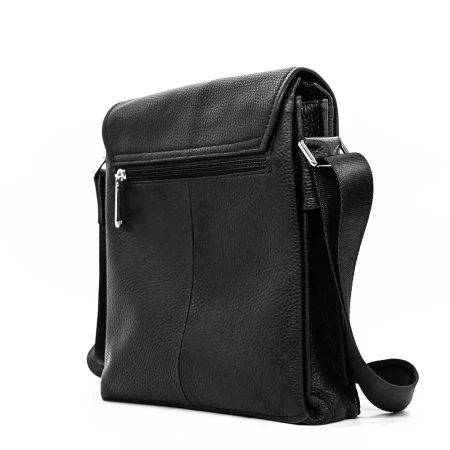 Geanta Barbati din Piele Naturala PSL902-2 Negru » Reina.Ro
