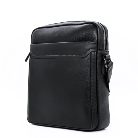 Geanta Barbati din Piele Naturala L1984-1 Negru » Reina.Ro